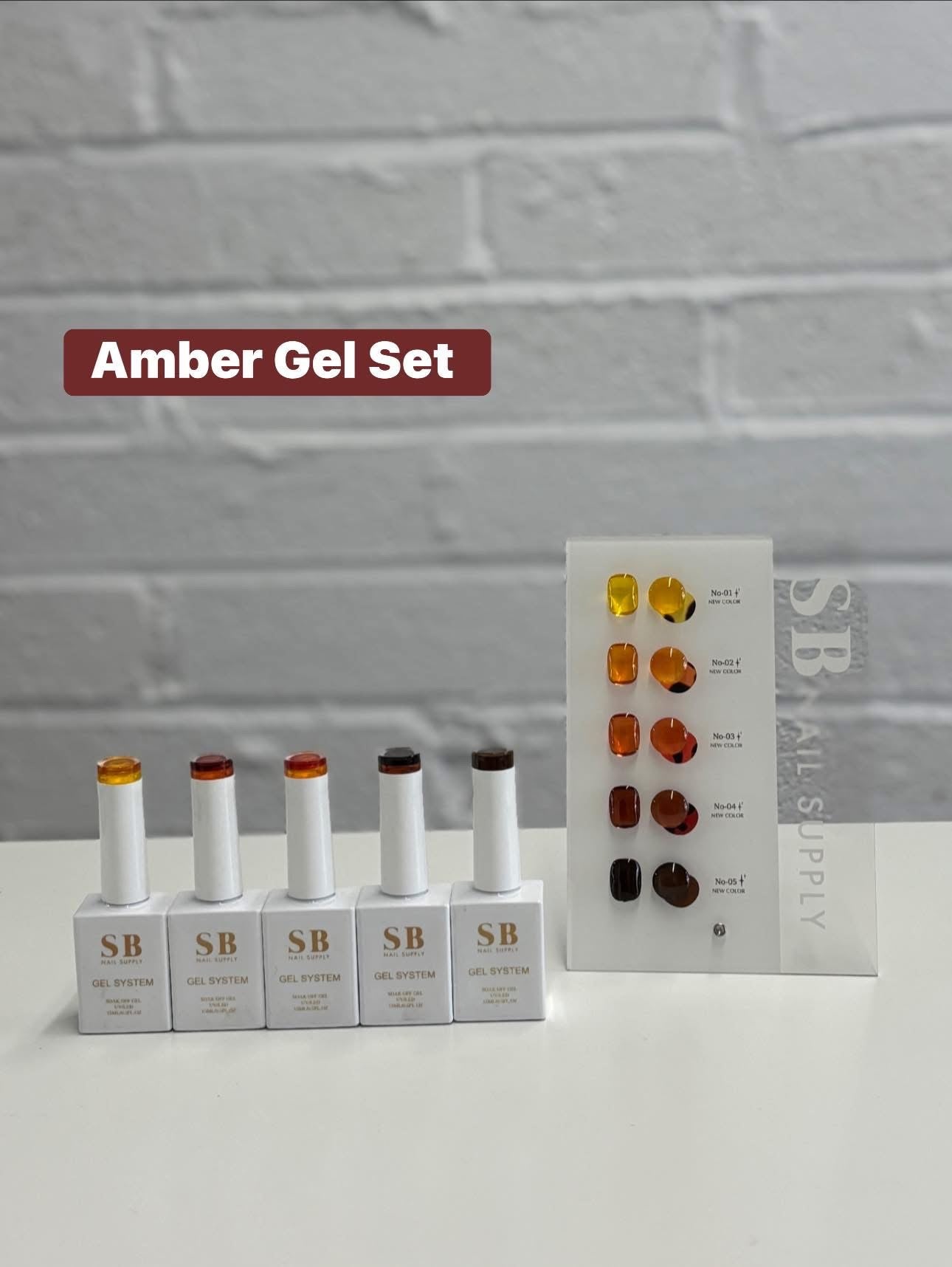 Amber Gel Set (5 Colours)