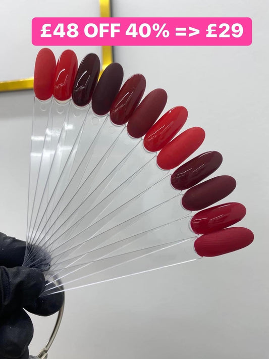 Red gel set 6 colours